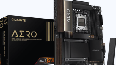 A Gigabyte lança a X870E AERO X3D DARK WOOD